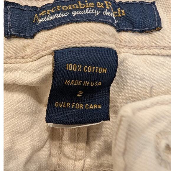 Abercrombie & Fitch Jeans Bootcut Cream Classic Costal - Size 2 - Picture 7 of 9